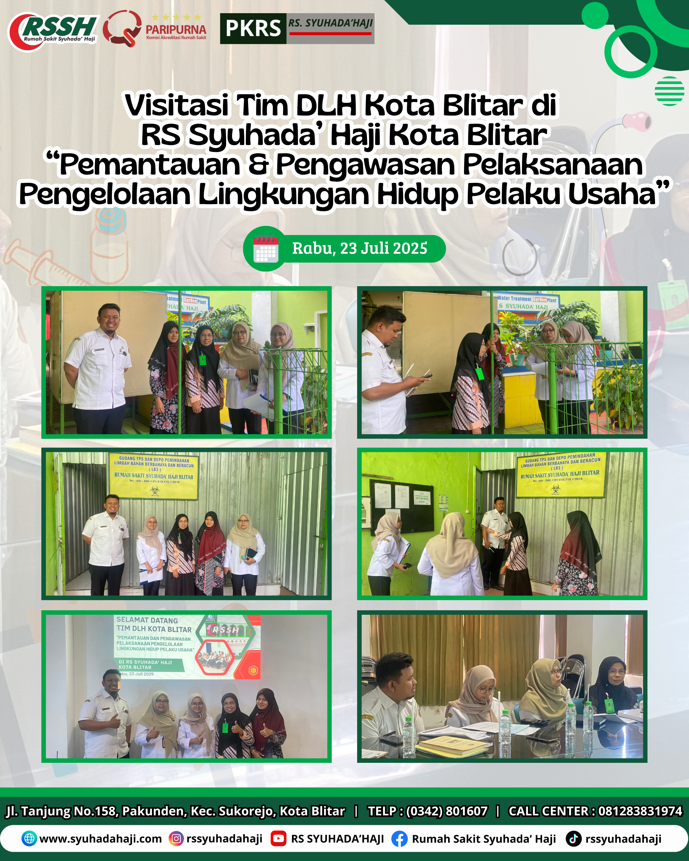 Visitasi Tim DLH Kota Blitar