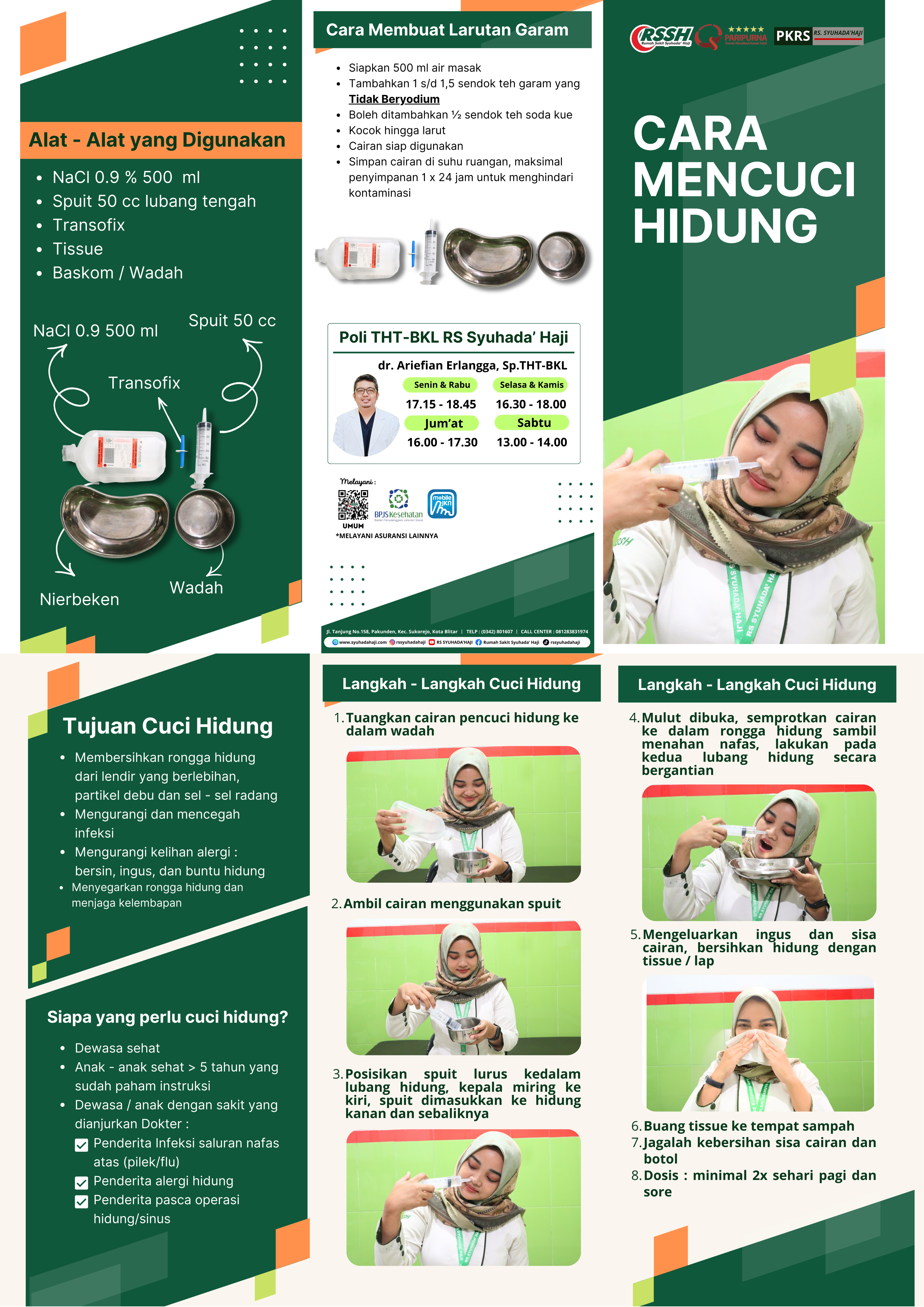 Edukasi Cara Mencuci Hidung